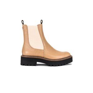 Sam Edelman Tan Ankle Boots with Black Sole